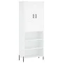 Aparador alto madera contrachapada blanco 69,5x34x180 cm von vidaXL, Sideboards - Ref: Foro24-3200073, Preis: 125,11 €, Rabat...