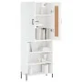 Aparador alto madera contrachapada blanco 69,5x34x180 cm von vidaXL, Sideboards - Ref: Foro24-3200073, Preis: 125,11 €, Rabat...