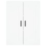 Aparador alto madera contrachapada blanco 69,5x34x180 cm by vidaXL, Sideboards - Ref: Foro24-3200073, Price: 128,47 €, Discou...