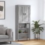 Hohes Sideboard aus sonomagrauem Sperrholz, 69,5 x 34 x 180 cm von vidaXL, Sideboards - Ref: Foro24-3200087, Preis: 124,92 €,...