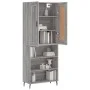 Hohes Sideboard aus sonomagrauem Sperrholz, 69,5 x 34 x 180 cm von vidaXL, Sideboards - Ref: Foro24-3200087, Preis: 123,54 €,...