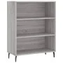 Hohes Sideboard aus sonomagrauem Sperrholz, 69,5 x 34 x 180 cm von vidaXL, Sideboards - Ref: Foro24-3200087, Preis: 123,54 €,...