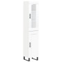 Aparador alto madera contrachapada blanco 34,5x34x180 cm de vidaXL, Aparadores - Ref: Foro24-3199513, Precio: 109,19 €, Descu...