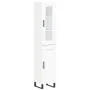 Aparador alto madera contrachapada blanco 34,5x34x180 cm by vidaXL, Sideboards - Ref: Foro24-3199513, Price: 107,79 €, Discou...