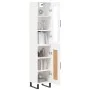 Aparador alto madera contrachapada blanco 34,5x34x180 cm by vidaXL, Sideboards - Ref: Foro24-3199513, Price: 107,79 €, Discou...