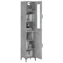 Aparador de madera contrachapada gris hormigón 34,5x34x180 cm de vidaXL, Aparadores - Ref: Foro24-3199173, Precio: 103,00 €, ...
