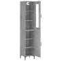 Aparador de madera contrachapada gris hormigón 34,5x34x180 cm de vidaXL, Aparadores - Ref: Foro24-3199173, Precio: 103,00 €, ...