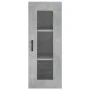 Aparador de madera contrachapada gris hormigón 34,5x34x180 cm de vidaXL, Aparadores - Ref: Foro24-3199173, Precio: 103,00 €, ...