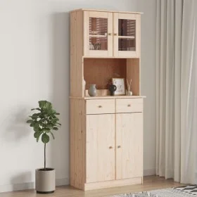 ALTA hohes Sideboard aus massivem Kiefernholz 77x35x188 cm von vidaXL, Sideboards - Ref: Foro24-3187775, Preis: 272,96 €, Rab...