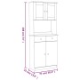 ALTA tall sideboard solid pine wood 77x35x188 cm by vidaXL, Sideboards - Ref: Foro24-3187775, Price: 258,88 €, Discount: %