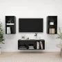 Wohnzimmermöbel 3 Stück Holzwerkstoff schwarz mit Glanz von vidaXL, TV-Möbel - Ref: Foro24-3079743, Preis: 124,23 €, Rabatt: %