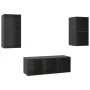 Wohnzimmermöbel 3 Stück Holzwerkstoff schwarz mit Glanz von vidaXL, TV-Möbel - Ref: Foro24-3079743, Preis: 124,23 €, Rabatt: %