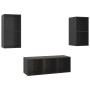 Wohnzimmermöbel 3 Stück Holzwerkstoff schwarz mit Glanz von vidaXL, TV-Möbel - Ref: Foro24-3079743, Preis: 125,99 €, Rabatt: %
