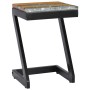 Solid teak wood and polyresin coffee table 30x30x50 cm by vidaXL, Coffee table - Ref: Foro24-281649, Price: 72,08 €, Discount: %