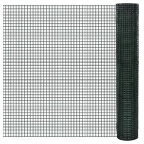 Alambrada gallinero galvanizada recubrimiento PVC verde 10x1 m