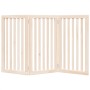 Puerta para perros plegable de 3 paneles, 150 cm, madera de álamo en Casetas y cercados para perros | Comprar online en Foro24