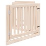 Puerta para perros con puerta plegable de 4 paneles, 320 cm, madera de álamo en Casetas y cercados para perros | Comprar online 