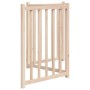 Puerta para perros plegable 3 paneles madera de abeto 150 cm