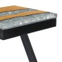 Solid teak wood and polyresin coffee table 30x30x50 cm by vidaXL, Coffee table - Ref: Foro24-281649, Price: 72,08 €, Discount: %