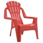 Children's garden chairs 2 pcs wood look PP red 37x34x44 cm by vidaXL, Garden chairs - Ref: Foro24-364738, Price: 57,67 €, Di...