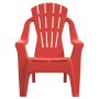 Children's garden chairs 2 pcs wood look PP red 37x34x44 cm by vidaXL, Garden chairs - Ref: Foro24-364738, Price: 57,67 €, Di...