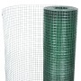 Alambrada gallinero galvanizada recubrimiento PVC verde 10x1 m