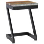 Solid teak wood and polyresin coffee table 30x30x50 cm by vidaXL, Coffee table - Ref: Foro24-281649, Price: 72,08 €, Discount: %
