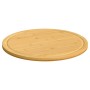 Tablas de cortar 6 uds bambú Ø30x1,5 cm