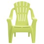 Sillas de jardín niños 2 uds aspecto madera PP verde 37x34x44cm de vidaXL, Sillas de jardín - Ref: Foro24-364740, Precio: 61,...