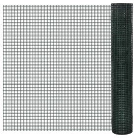 Alambrada gallinero galvanizada recubrimiento PVC verde 25x1 m