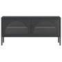 Mueble de TV vidrio y acero negro 105x35x50 cm en Muebles TV | Comprar online en Foro24