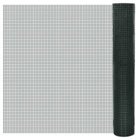 Alambrada gallinero galvanizada recubrimiento PVC verde 25x1 m