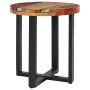 Mesa de centro de madera maciza de teca y polirresina 40x45 cm