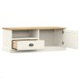 Mueble para TV VIGO madera maciza de pino blanco 106x40x40 cm en Muebles TV | Comprar online en Foro24