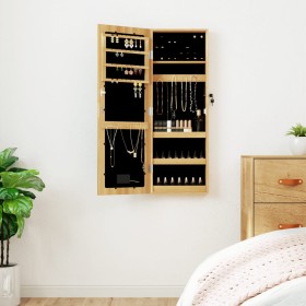 Espejo con joyero y luces LED para pared