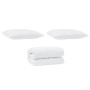 Juego de Edredón 3 pcs Blanco 260 x 220 cm Microfibra