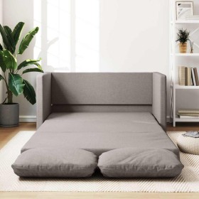 Sofá cama de suelo 2 en 1 tela gris Taupe 112x174x55 cm Sofá cama de suelo 2 en 1 tela gris Taupe 112x174x55 cm