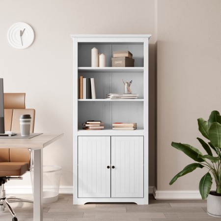 Librería BODO madera maciza de pino blanco 82x40x173 cm en Librerías y estanterías | Comprar online en Foro24