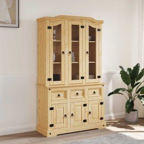 Aparador Corona madera maciza pino mexicano 112x43x196 cm
