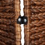 Biombo de 3 paneles jacinto de agua marrón 122x180 cm en Divisores de ambientes | Comprar online en Foro24