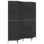 Biombo de 4 paneles jacinto de agua negro 163x180 cm en Divisores de ambientes | Comprar online en Foro24