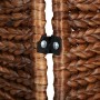 Biombo de 5 paneles jacinto de agua marrón 205x180 cm en Divisores de ambientes | Comprar online en Foro24