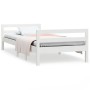 Solid white pine wood bed frame 90x200 cm by vidaXL, Beds and slatted bases - Ref: Foro24-821625, Price: 110,07 €, Discount: %