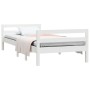 Solid white pine wood bed frame 90x200 cm by vidaXL, Beds and slatted bases - Ref: Foro24-821625, Price: 110,07 €, Discount: %