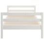 Estructura de cama madera maciza de pino blanco 90x200 cm de vidaXL, Camas y somieres - Ref: Foro24-821625, Precio: 110,00 €,...