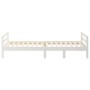Solid white pine wood bed frame 90x200 cm by vidaXL, Beds and slatted bases - Ref: Foro24-821625, Price: 110,07 €, Discount: %