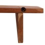 Estantes de pared 2 unidades madera maciza acacia 110x20x18 cm