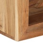 Taburete madera maciza de acacia 40x30x40 cm