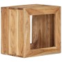 Taburete madera maciza de acacia 40x30x40 cm