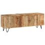 Mueble de TV madera maciza de mango 110x30x40 cm